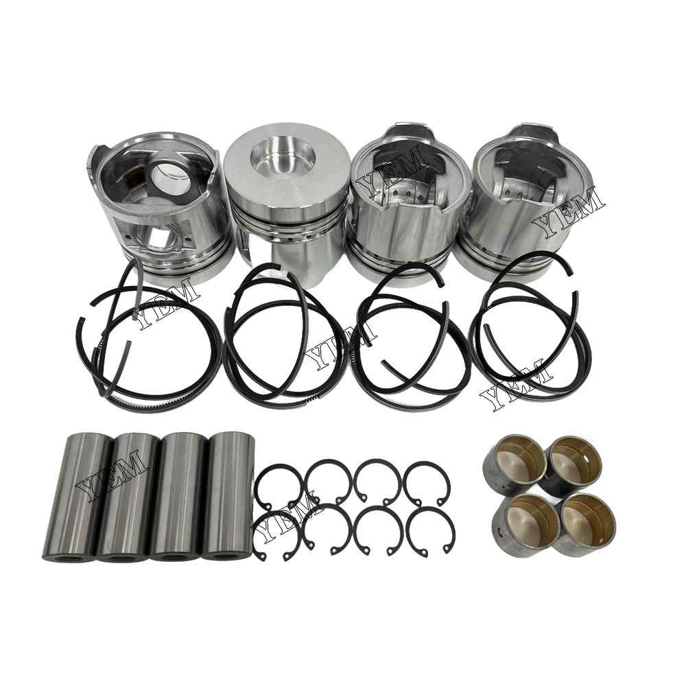 YEM Parts 4PCS For Mitsubishi Piston and Ring set S4F Engine Spare Parts