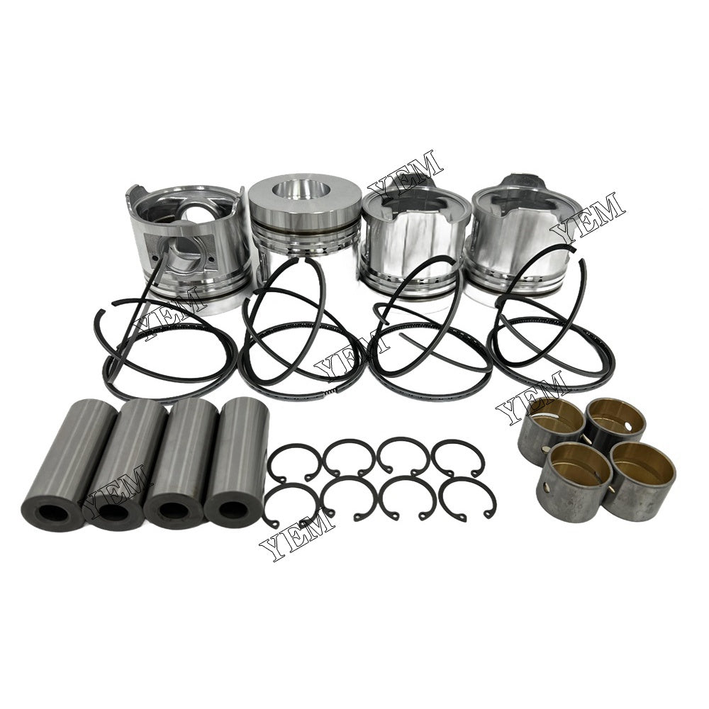 YEM Parts 4PCS For Mitsubishi Piston and Ring set S4F Engine Spare Parts For Mitsubishi