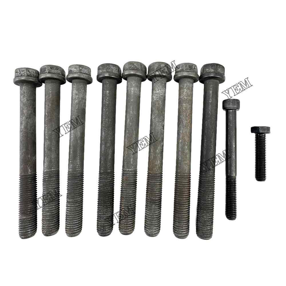 YEM Parts For Isuzu Head Bolt Set 3KC1 Engine Spare Parts Gehlmax MB 148 excavator