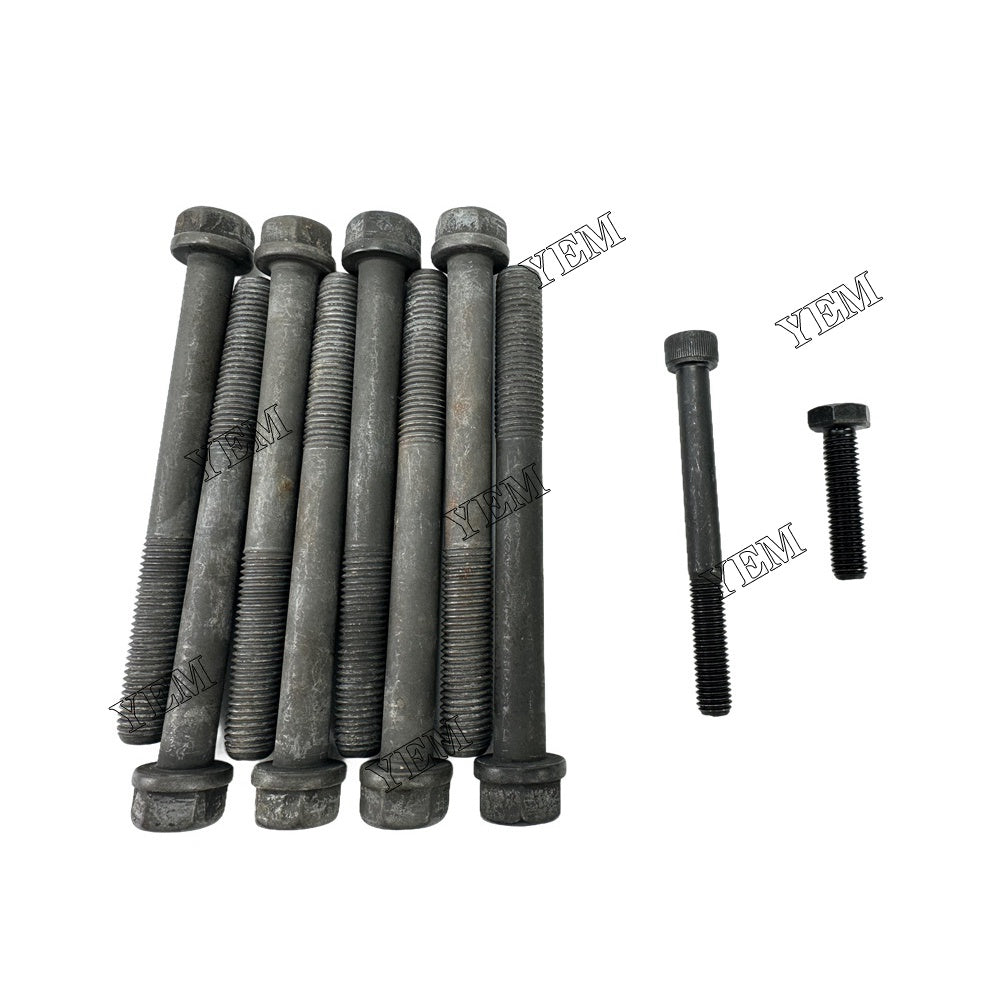 YEM Parts For Isuzu Head Bolt Set 3KC1 Engine Spare Parts Gehlmax MB 148 excavator For Isuzu
