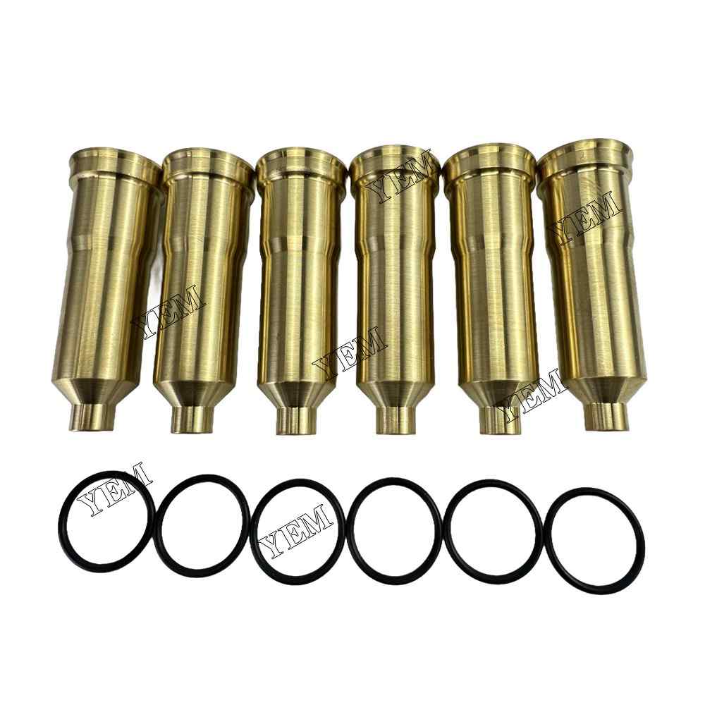 YEM Parts 6PCS Part Number 8-97602301-1 Fuel Injector Nozzle sleeve For Isuzu 6HK1 Engine For Isuzu