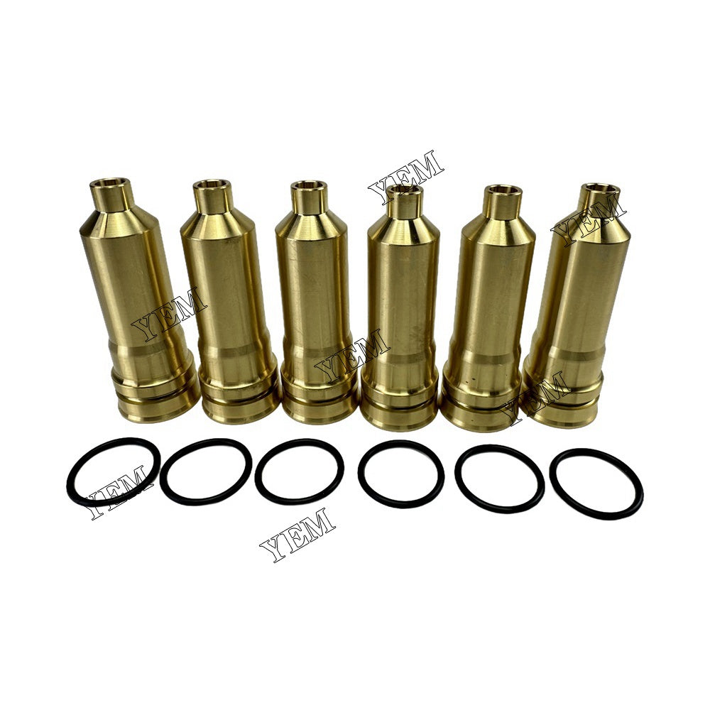 YEM Parts 6PCS8-97606661-0 Fuel Injector Nozzle sleeve For Isuzu 6HK1 4HK1 Engine