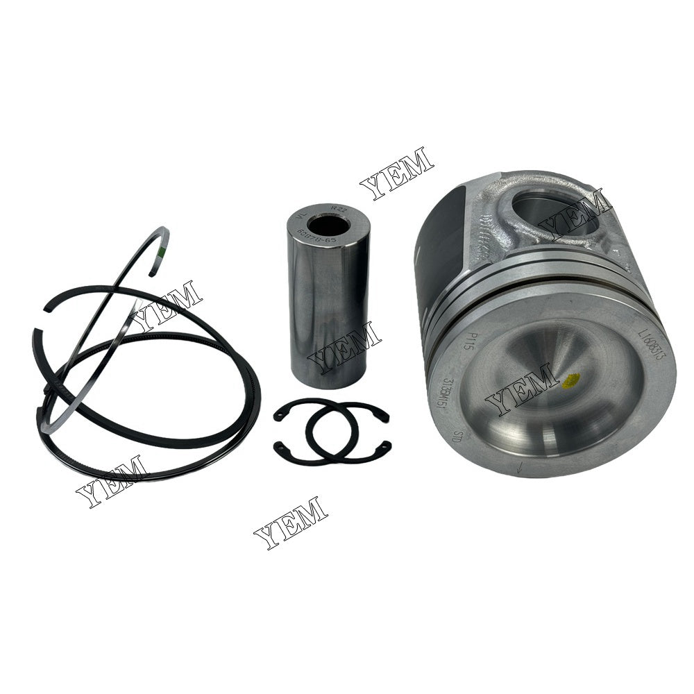 YEM Parts 4PCS Part Number U5PR0060 Piston and Ring set For Perkins 1104D-E44TA Engine For Perkins