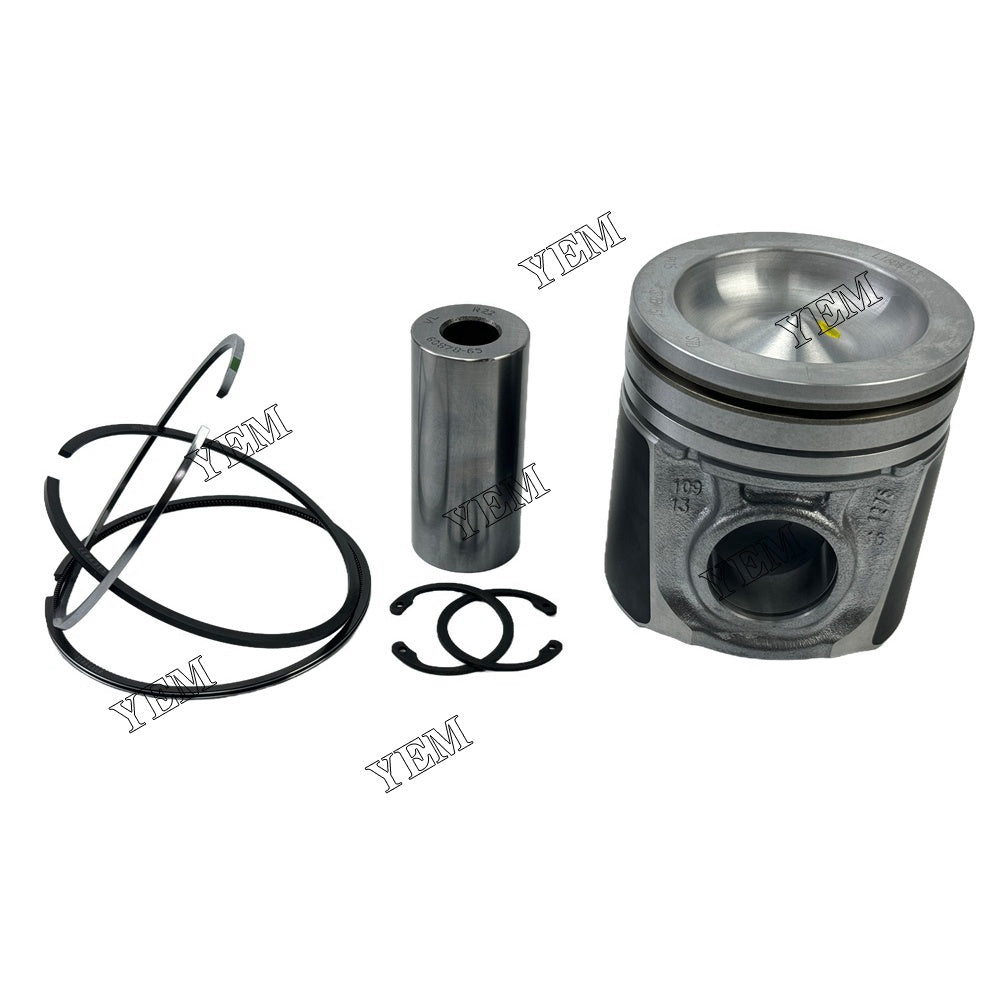 YEM Parts 4PCS Part Number U5PR0060 Piston and Ring set For Perkins 1104D-E44TA Engine For Perkins