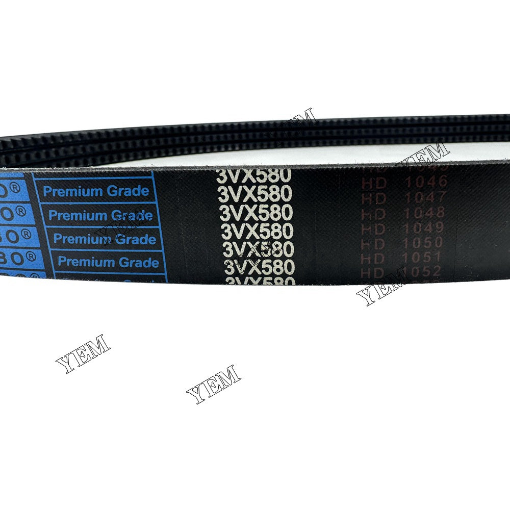 YEM Parts 6736775 3VX580 Fan Belt for Bobcat S185 S205 Engine For Bobcat