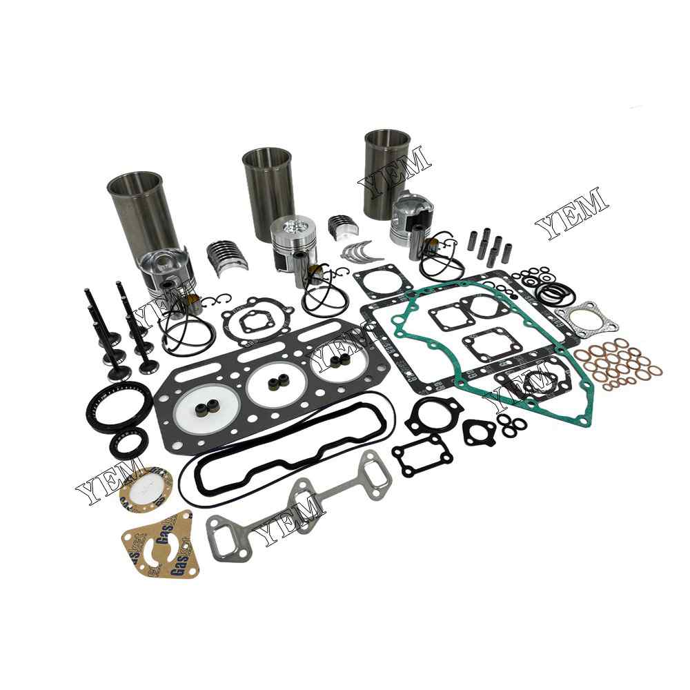 YEM Parts 3T75 3T75HLE Overhaul Rebuild Kit With Gasket Bearing Valve Set For Yanmar For Yanmar