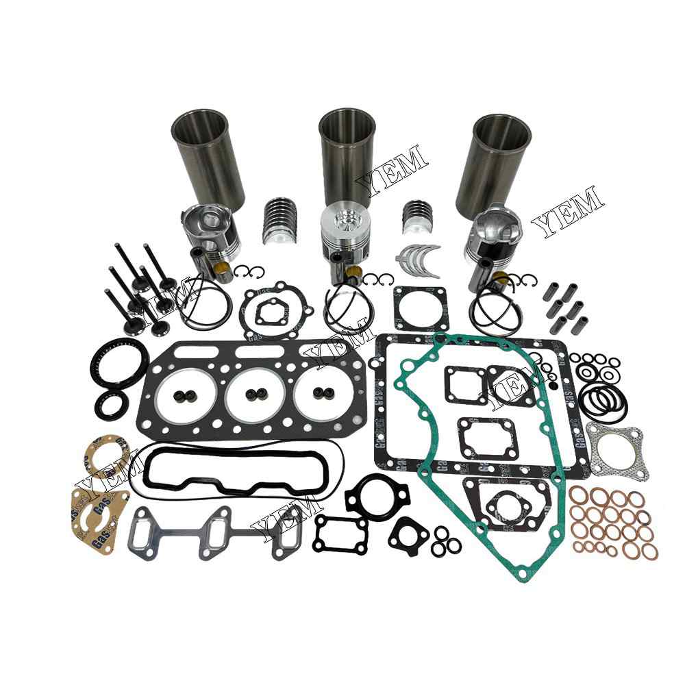 YEM Parts 3T75 3T75HLE Overhaul Rebuild Kit With Gasket Bearing Valve Set For Yanmar For Yanmar