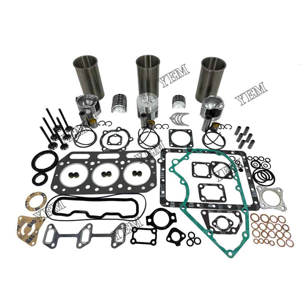 YEM Parts 3T75 3T75HLE Overhaul Rebuild Kit With Gasket Bearing Valve Set For Yanmar For Yanmar