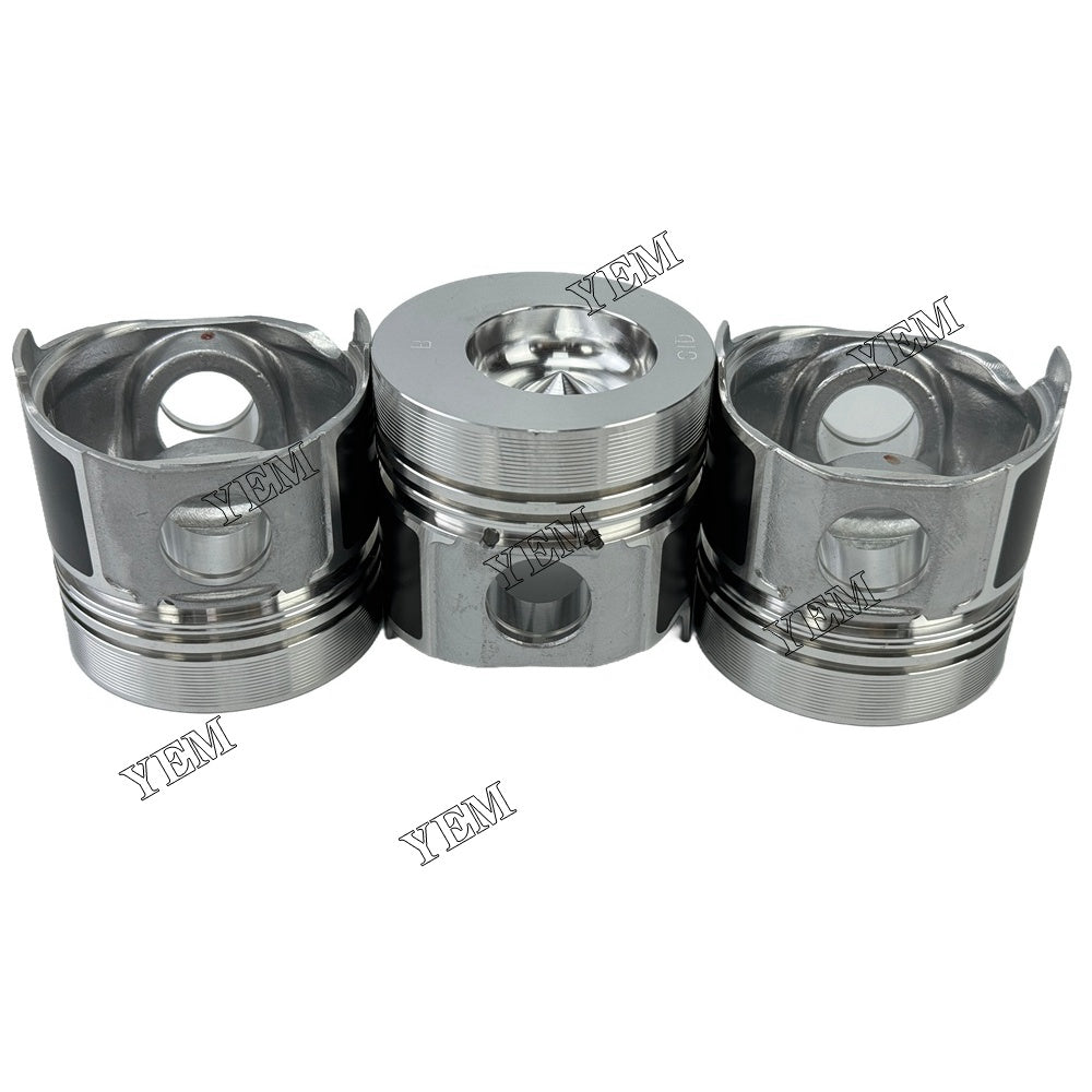 YEM Parts 3PCS For Yanmar Pistons STD 3TNV75 Engine Spare Parts For Yanmar
