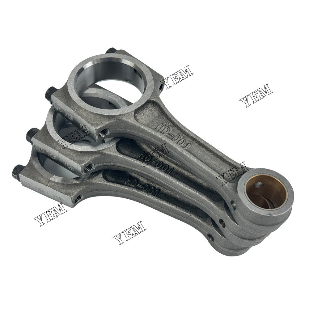 YEM Parts 3PCS For Yanmar Connecting Rod 3TNV80 Engine Spare Parts For Yanmar