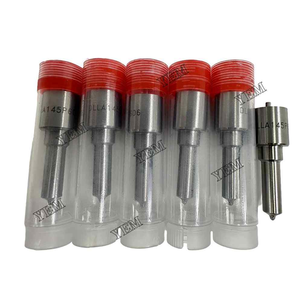 YEM Parts 6PCS Part Number DLLA145P606 Fuel Nozzle For Komatsu 6D102 Engine