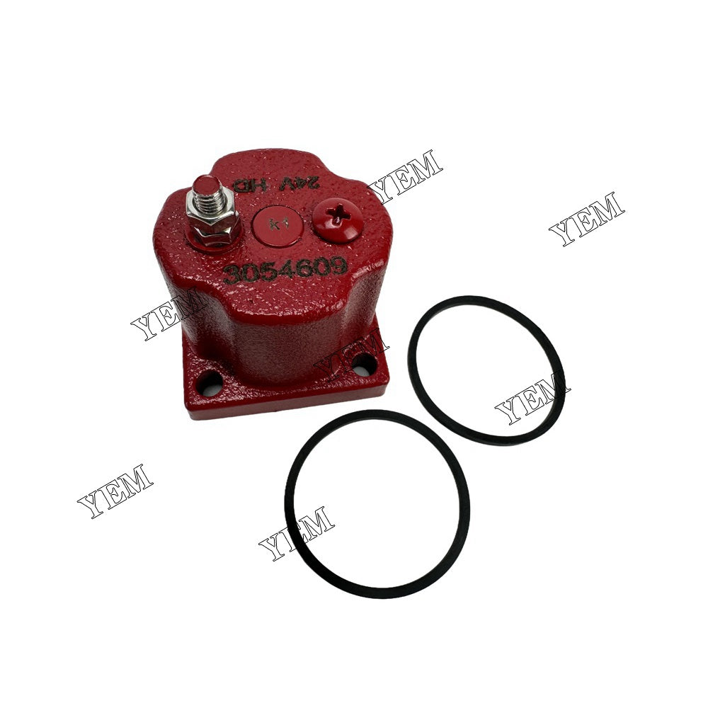 YEM Parts 3054609 Solenoid Valve for Cummins K19 Engine Fit Industrial Diesel Engine For Cummins