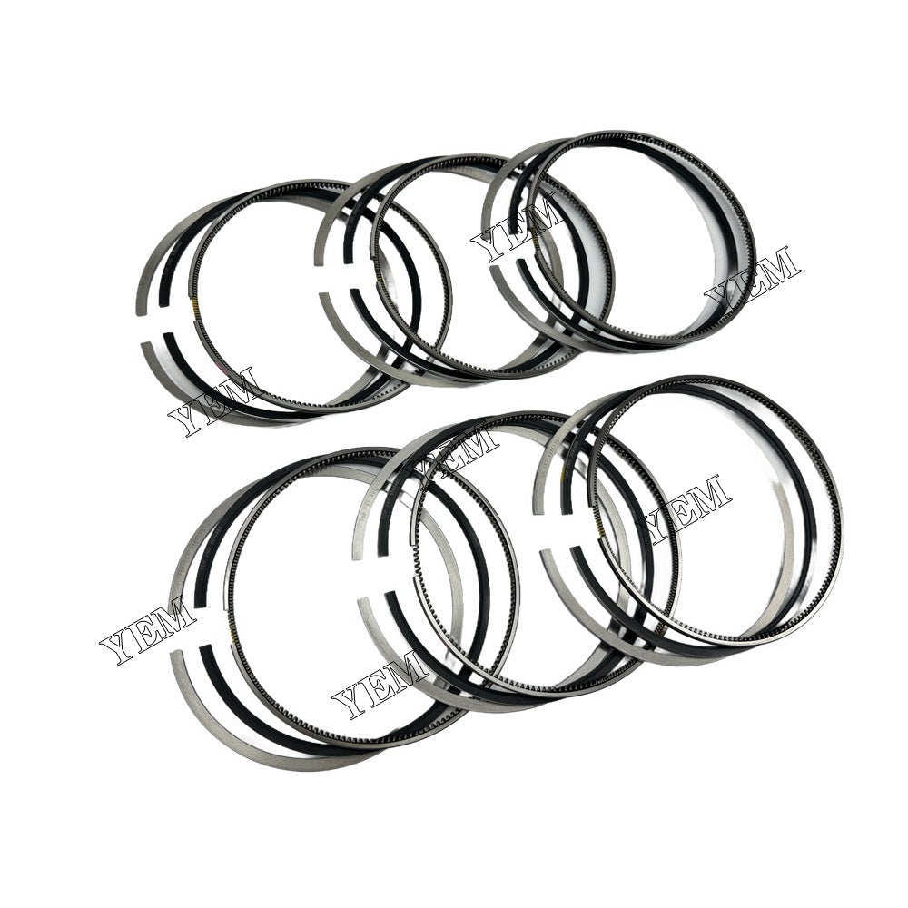YEM Parts 6PCS Part Number 3804571 Piston Ring STD Size For Cummins QSK19 Engine