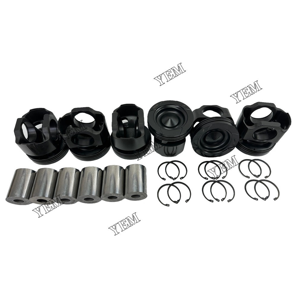 YEM Parts 4367173 Pistons STD For Cummins QSX15 Engine Hyundai R 800 LC-9 A excavator