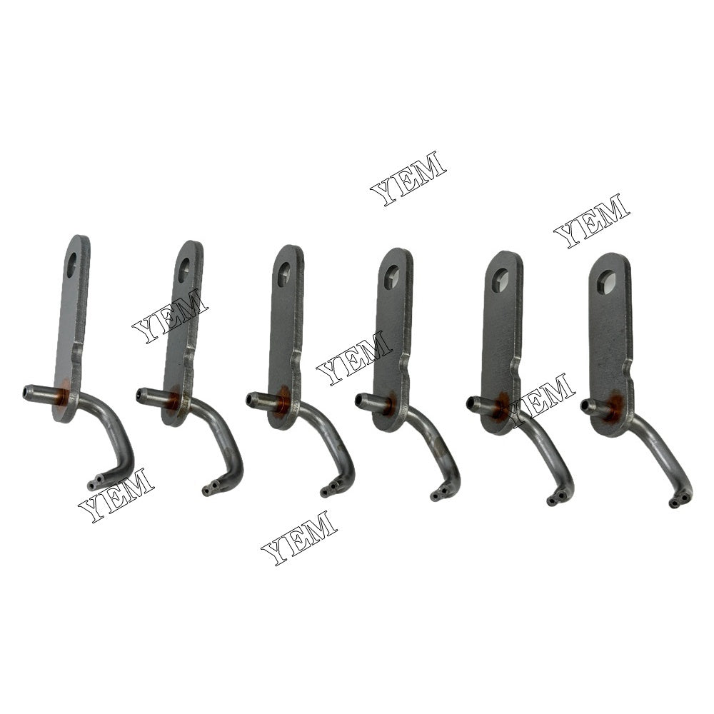 YEM Parts 6PCS Part Number 4P5651 Oil Cooling Nozzle For Caterpillar 3116 Engine For Caterpillar