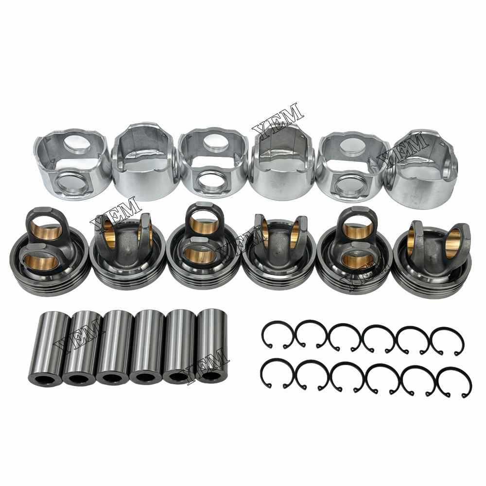 YEM Parts Part Number 238-2716 107-7545 Pistons STD For Caterpillar 3116 Engine