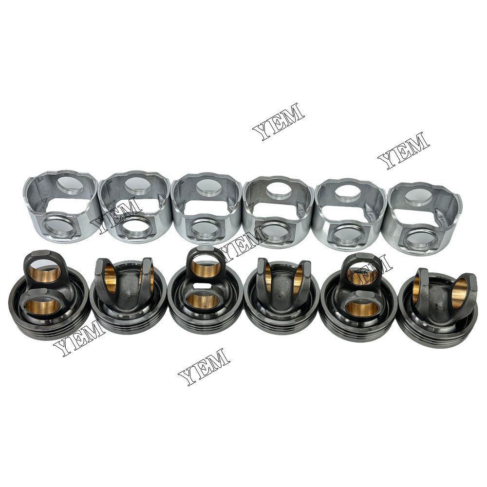 YEM Parts Part Number 238-2716 107-7545 Pistons STD For Caterpillar 3116 Engine