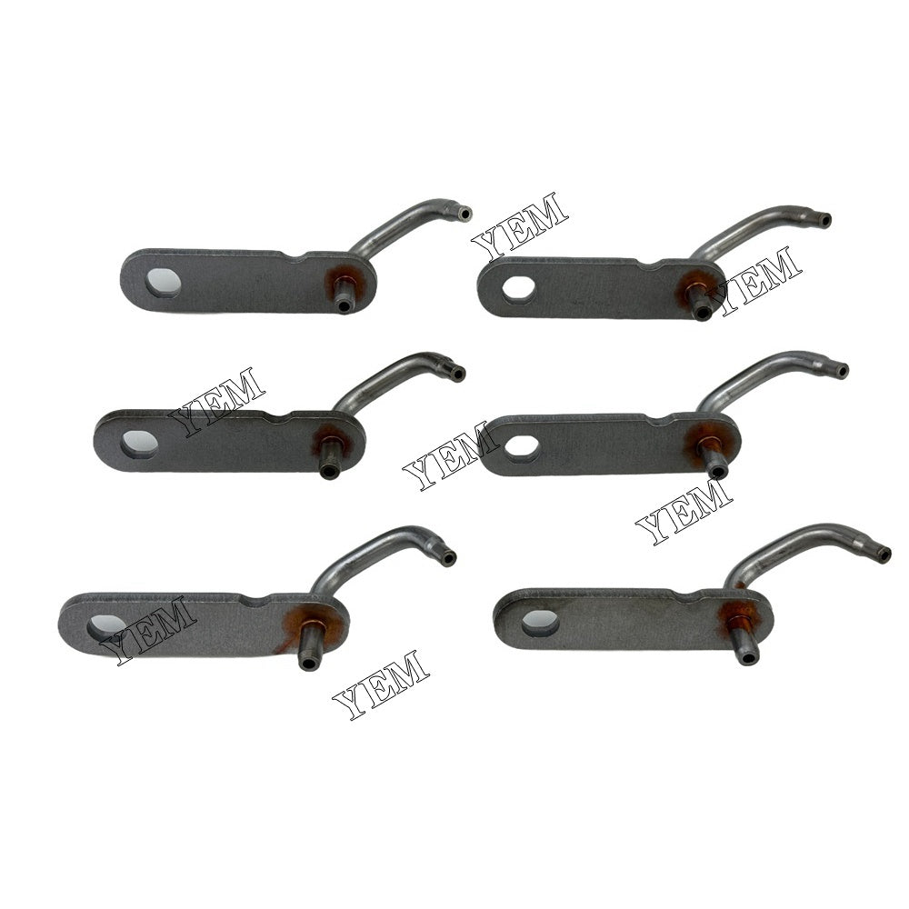 YEM Parts 6PCS Part Number 1355970 1077638 Oil Cooling Nozzle For Caterpillar 3126 Engine