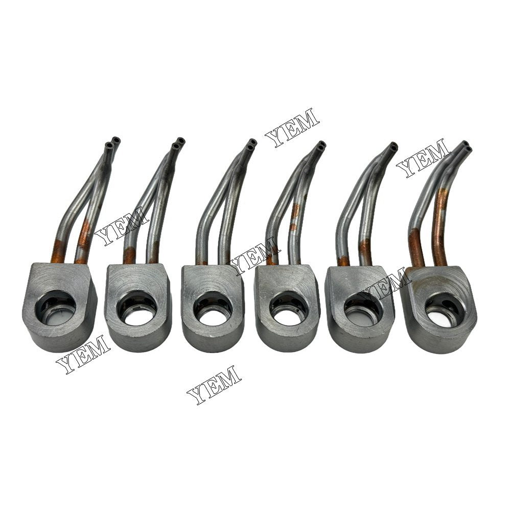 YEM Parts 6PCS Part Number 2764637 Oil Cooling Nozzle For Caterpillar 3406E C15 C16 Engine