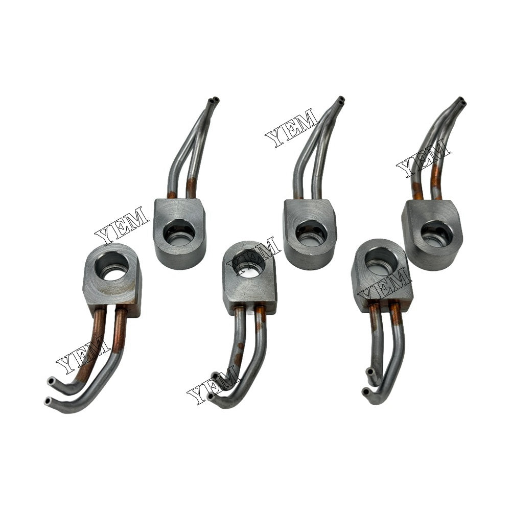 YEM Parts 6PCS Part Number 2764637 Oil Cooling Nozzle For Caterpillar 3406E C15 C16 Engine For Caterpillar