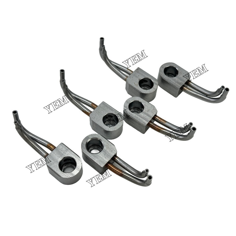 YEM Parts 6PCS 111-2667 195-6606 197-9377 Oil Cooling Nozzle For Caterpillar C10 Engine For Caterpillar