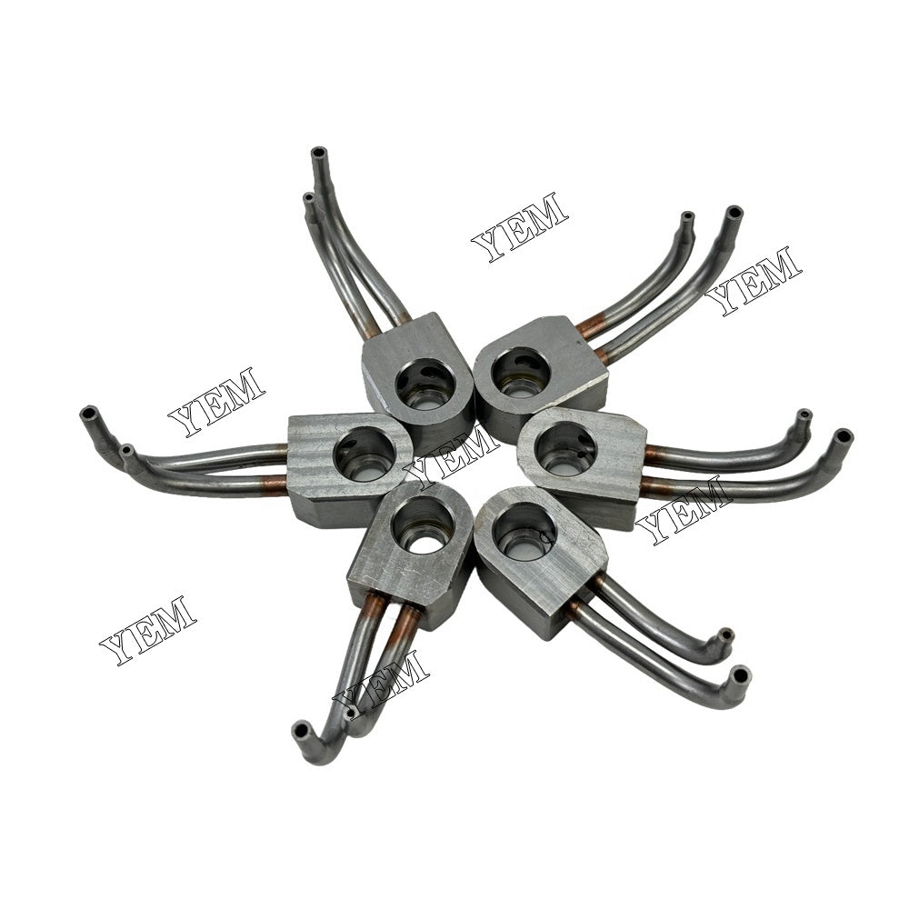 YEM Parts 6PCS Part Number 2266478 2767222 Oil Cooling Nozzle For Caterpillar C11 Engine For Caterpillar