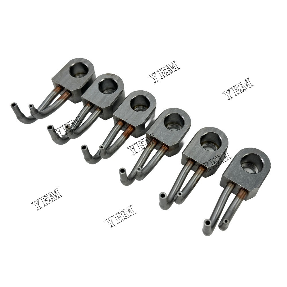 YEM Parts 6PCS Part Number 2266478 2767222 Oil Cooling Nozzle For Caterpillar C13 Engine For Caterpillar