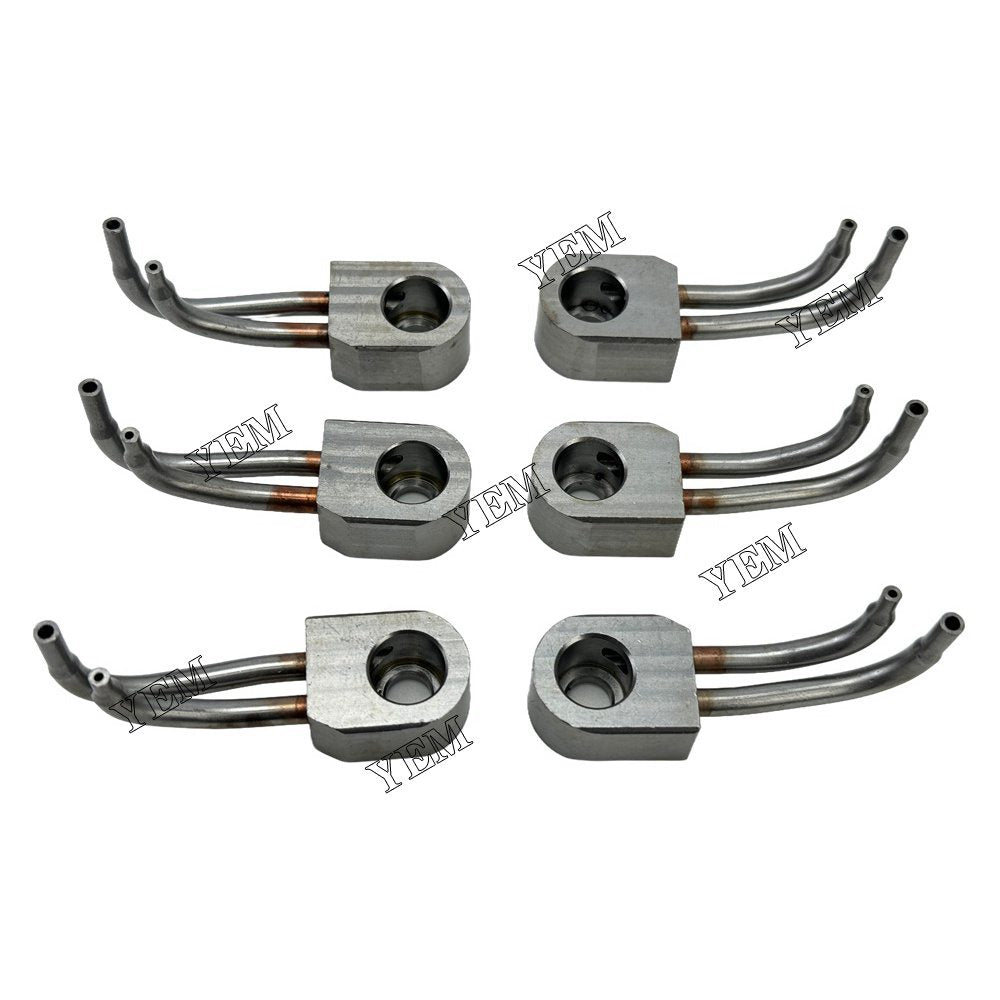YEM Parts 6PCS Part Number 2266478 2767222 Oil Cooling Nozzle For Caterpillar C13 Engine For Caterpillar