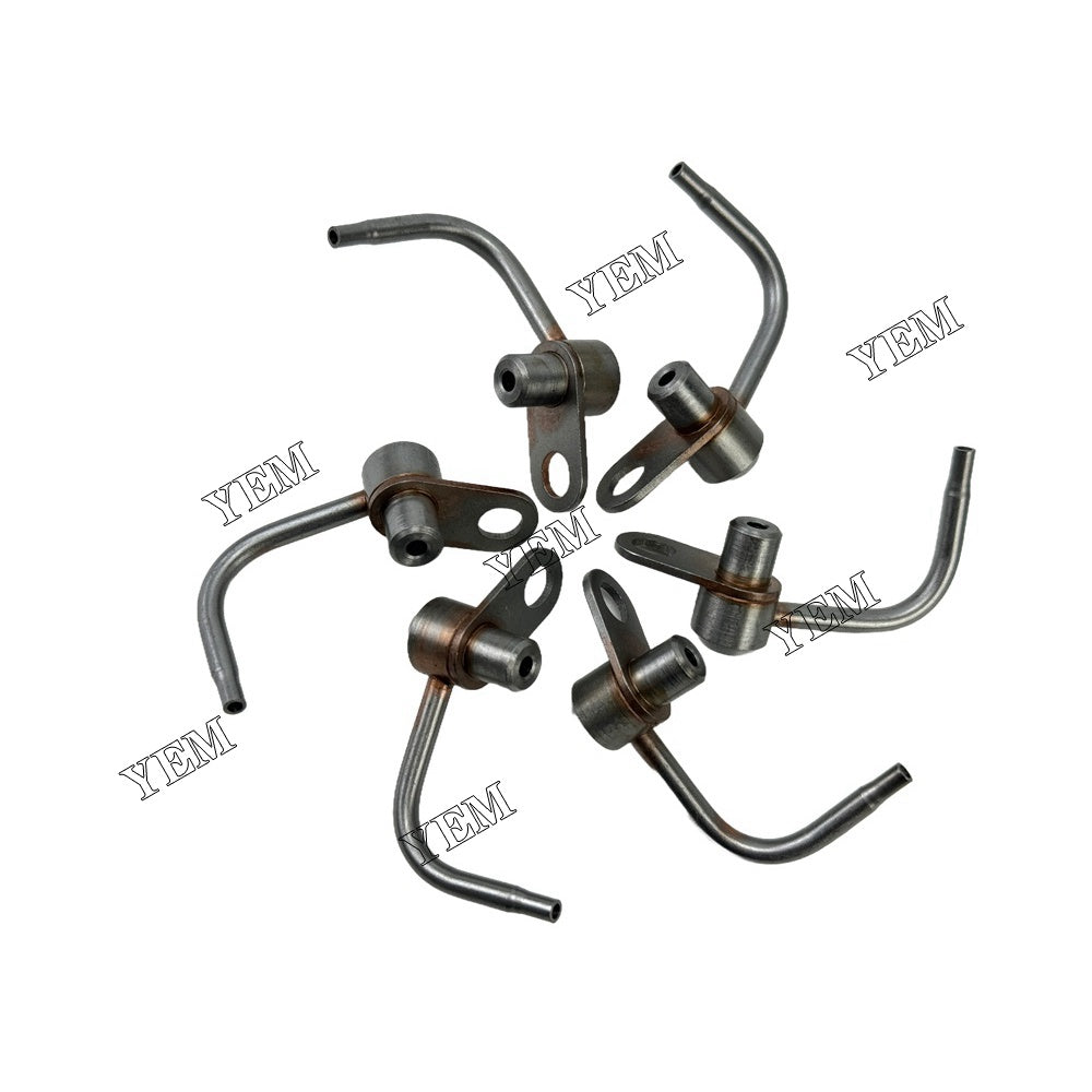 YEM Parts 6PCS Part Number 2765605 Oil Cooling Nozzle For Caterpillar C6.6 Engine For Caterpillar
