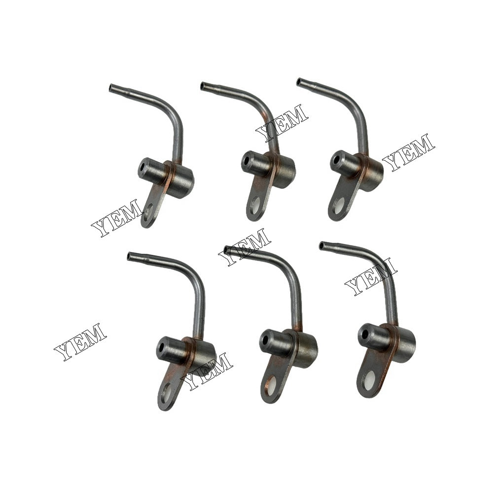 YEM Parts 6PCS Part Number 2765605 Oil Cooling Nozzle For Caterpillar C6.6 Engine For Caterpillar