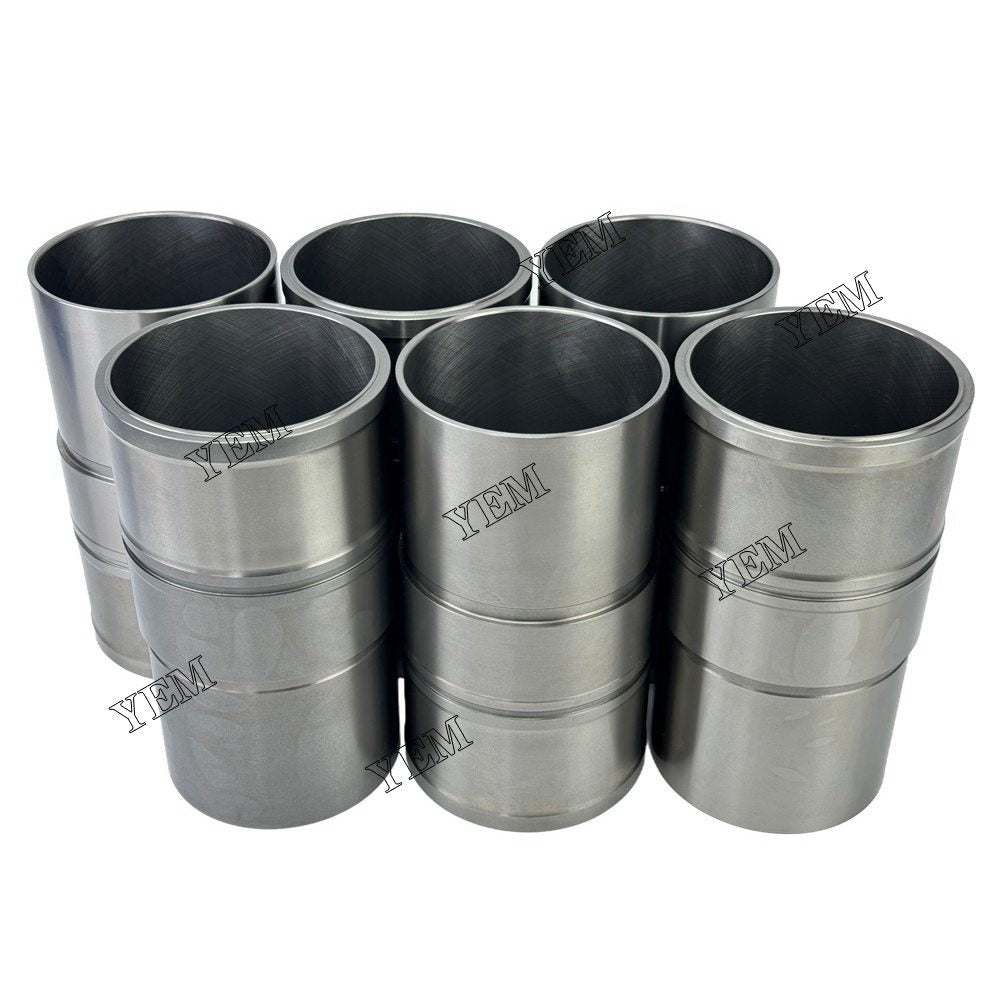 YEM Parts 6PCS Part Number 4695313 Cylinder Liner Sleeve For Caterpillar C9.3 Engine