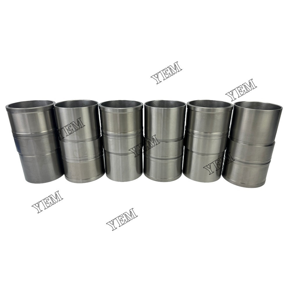YEM Parts 6PCS Part Number 4695313 Cylinder Liner Sleeve For Caterpillar C9.3 Engine For Caterpillar
