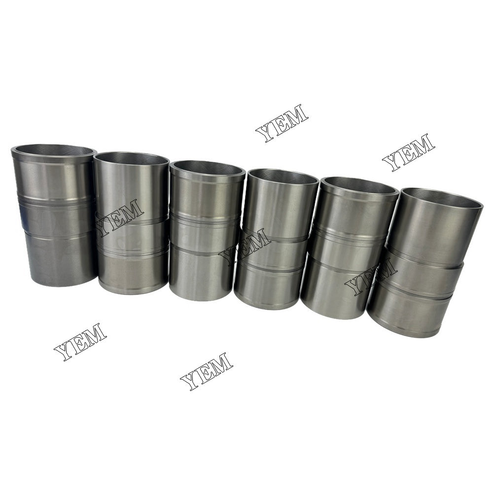 YEM Parts 6PCS Part Number 4695313 Cylinder Liner Sleeve For Caterpillar C9.3 Engine For Caterpillar