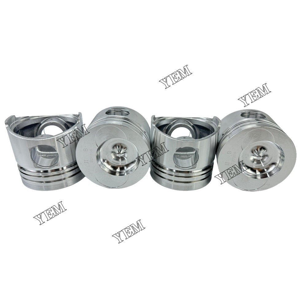 YEM Parts 4PCS For YunNei Pistons STD YN38GBZ Engine Spare Parts For Yunnei Power
