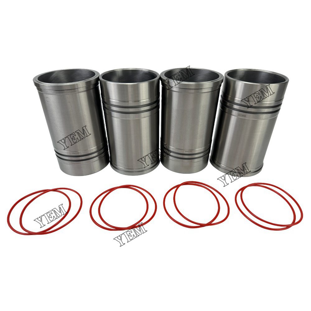 YEM Parts 4PCS For YunNei Cylinder Liner Sleeve YN38GBZ Engine Spare Parts