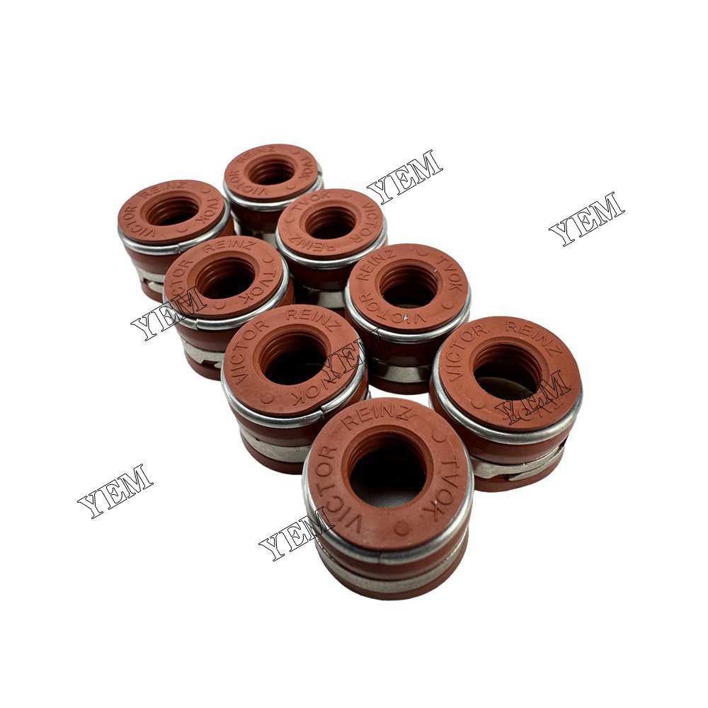 YEM Parts 8PCS For John Deere Valve Oil Seal 4045 Engine Spare Parts For John Deere