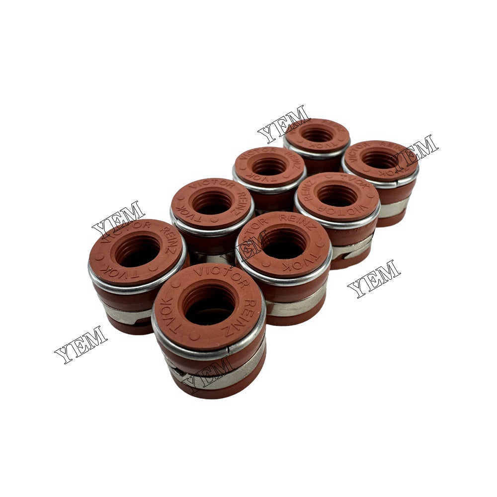 YEM Parts 8PCS For John Deere Valve Oil Seal 4045 Engine Spare Parts For John Deere