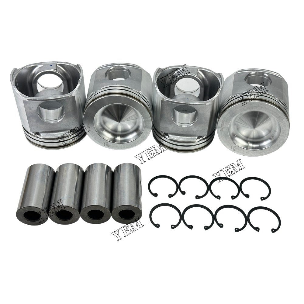 YEM Parts 4PCS Part Number RE527039 Pistons STD For John Deere 4045T Engine