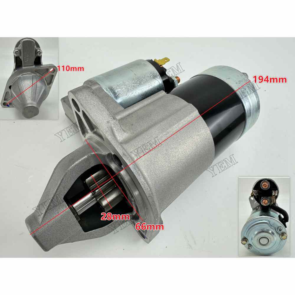YEM Parts D722 Starter Motor 12V 8T 16853-63013 For Kubota Tractor Engine For Kubota