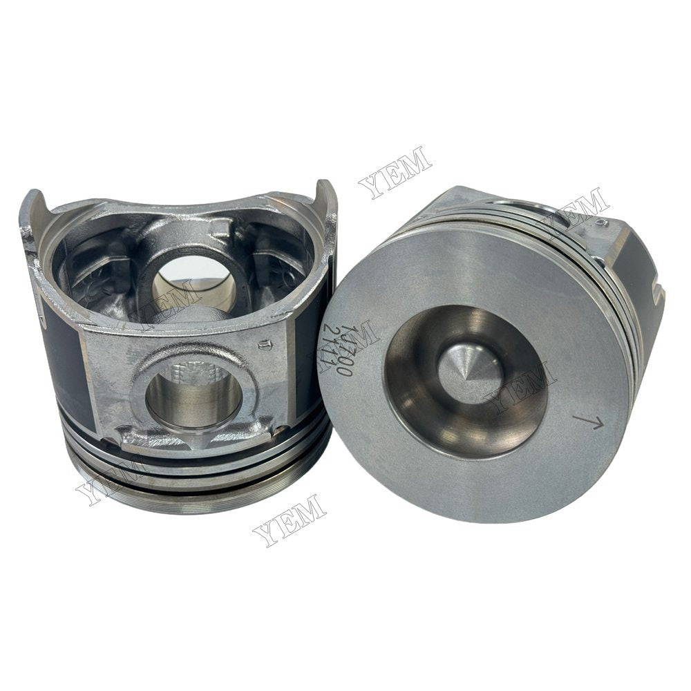 YEM Parts 4PCS 1J700-21113 1J700-21110 1J700-21903 Pistons STD For Kubota V2607 Engine