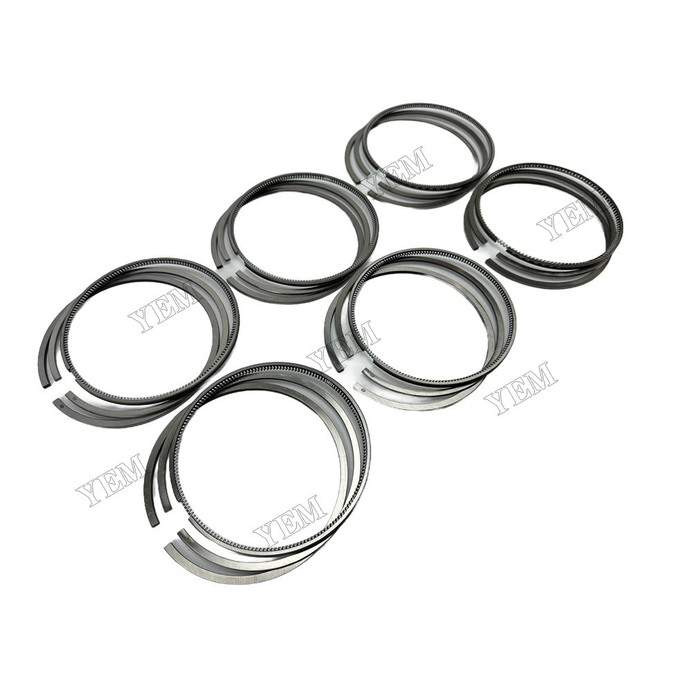 YEM Parts 6PCS For Hino Piston Ring STD Size J08C Engine Spare Parts For Hino