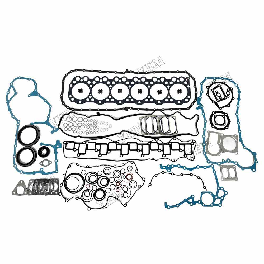 YEM Parts high quality P11C Full Gasket Kit 128mm For Hino P11C Truck Excavator Engine