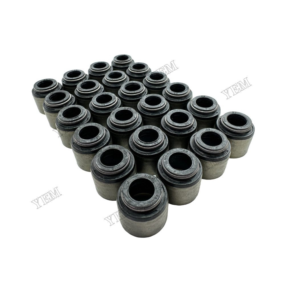 YEM Parts 24 PC For Hino Valve Oil Seal P11C Engine Kobelco SK 460 8 excavator For Hino