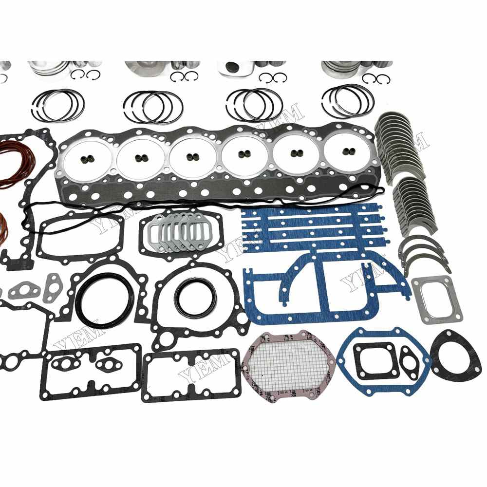YEM Parts 6D14 Overhaul Rebuild Kit With Gasket Set Bearing For Mitsubishi 6D14 Engine For Mitsubishi