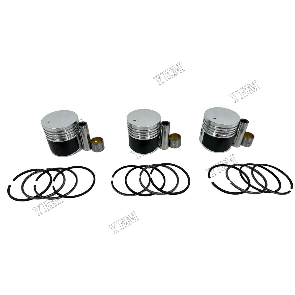 YEM Parts 3PCS 3 PCS For Mitsubishi Piston With Rings K3B Engine Spare Parts For Mitsubishi