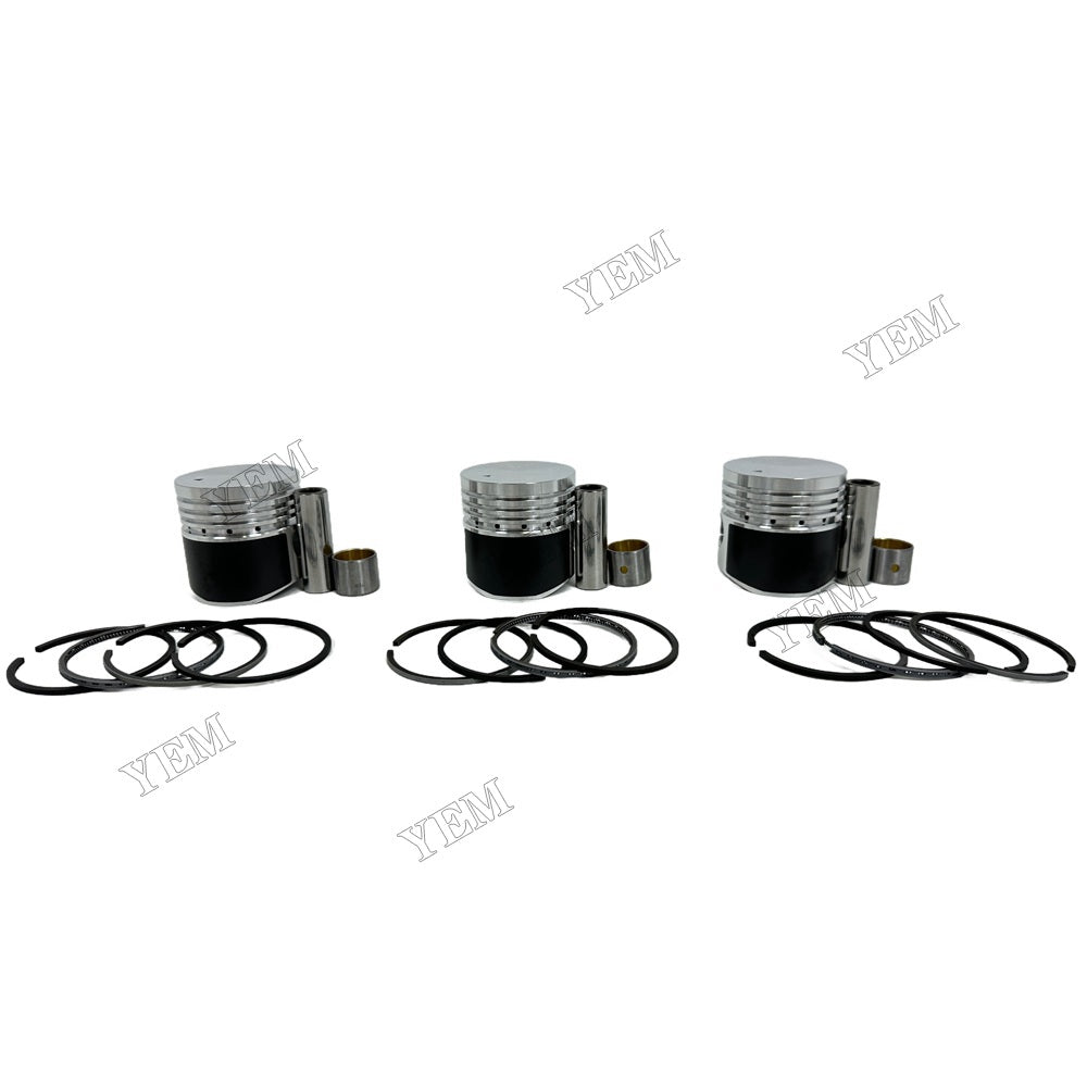 YEM Parts 3PCS 3 PCS For Mitsubishi Piston With Rings K3B Engine Spare Parts For Mitsubishi