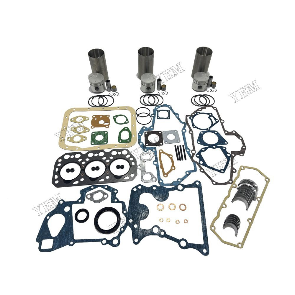 YEM Parts K3H Overhaul Rebuild Kit With Gasket Set Bearing For Mitsubishi K3H Engine