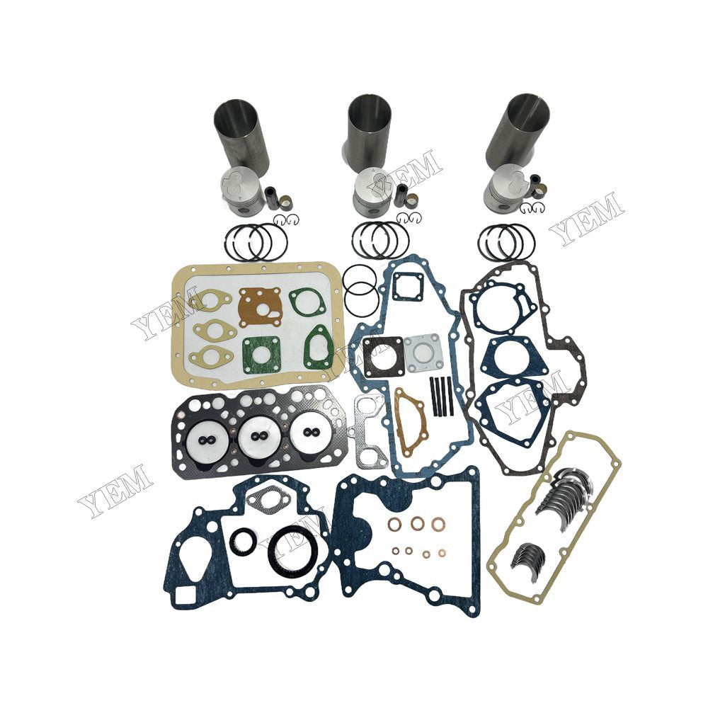 YEM Parts K3H Overhaul Rebuild Kit With Gasket Set Bearing For Mitsubishi K3H Engine