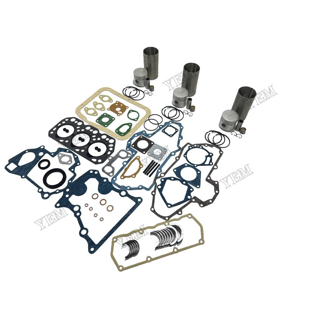 YEM Parts K3H Overhaul Rebuild Kit With Gasket Set Bearing For Mitsubishi K3H Engine