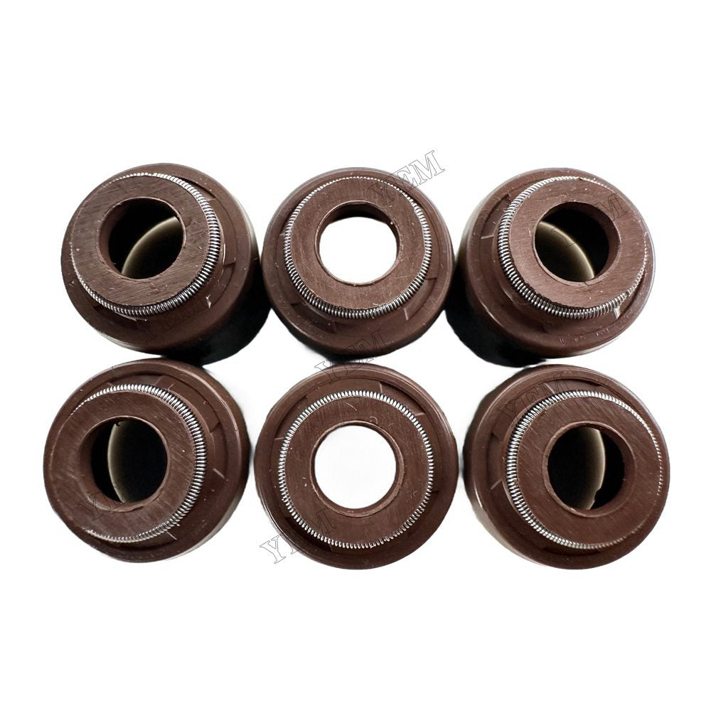 YEM Parts 6PCS For Mitsubishi Valve Oil Seal S3L Engine Spare Parts For Mitsubishi